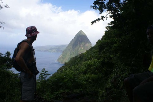 Andrew at the’Gros Piton’ © Ian & Andrea Treleaven